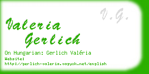 valeria gerlich business card